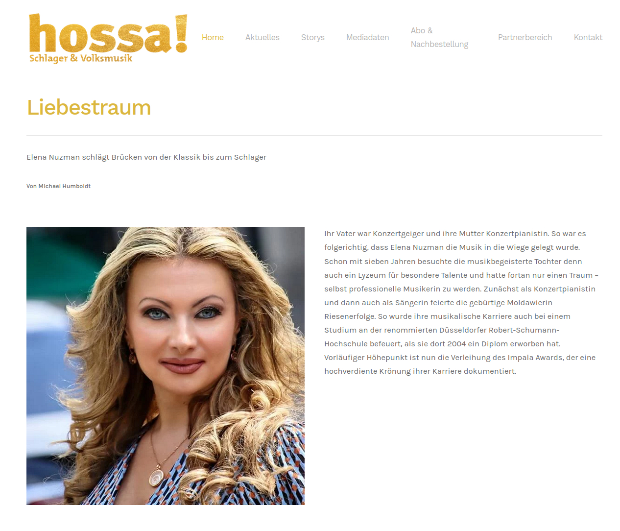 Elena Nuzman - News - hossa-magazin.de - September 2021