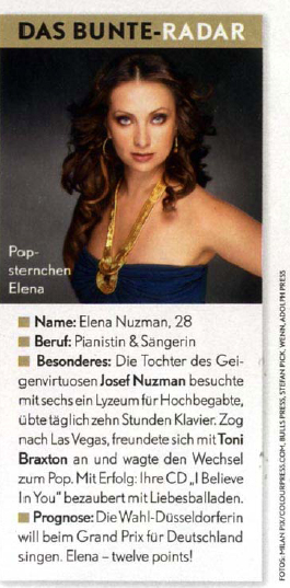 Elena Nuzman - Bunte - August 2009