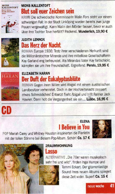 Elena Nuzman - Neue Woche - August 2009