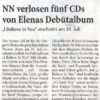 Elena Nuzman - Niederrhein Nachrichten - July 2009